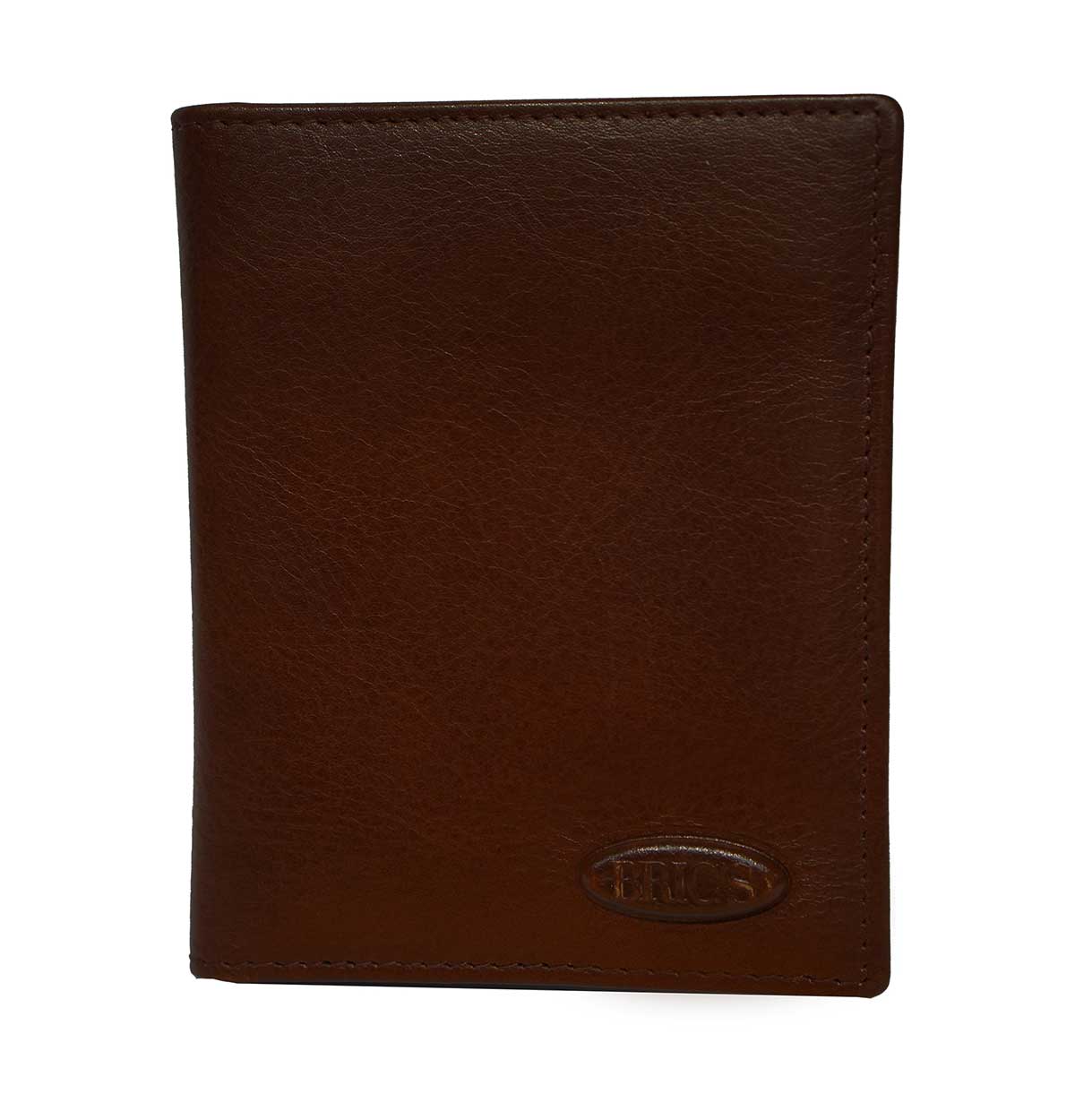 Monte Rosa Slim Vertical Wallet With Id by Brics (Color: Dark Brown)