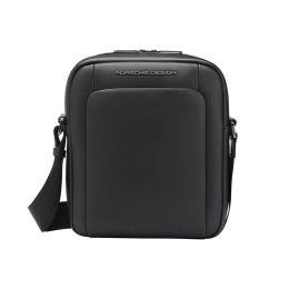 Pd Roadster Leather Shoulderbag by Brics (Color: Black, Size: Extra-Small)